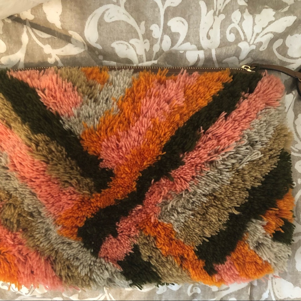 Tory Burch Oversized Shag Clutch